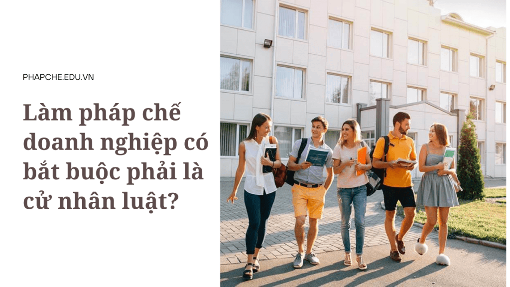 Làm pháp chế doanh nghiệp có bắt buộc phải là cử nhân luật không?