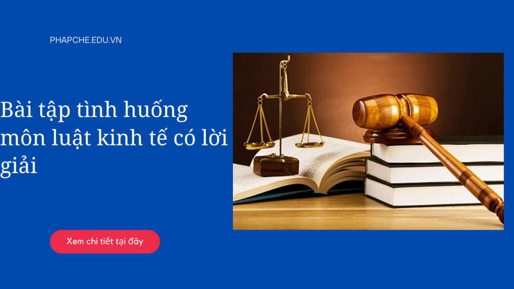 Bài tập tình huống môn luật kinh tế có lời giải