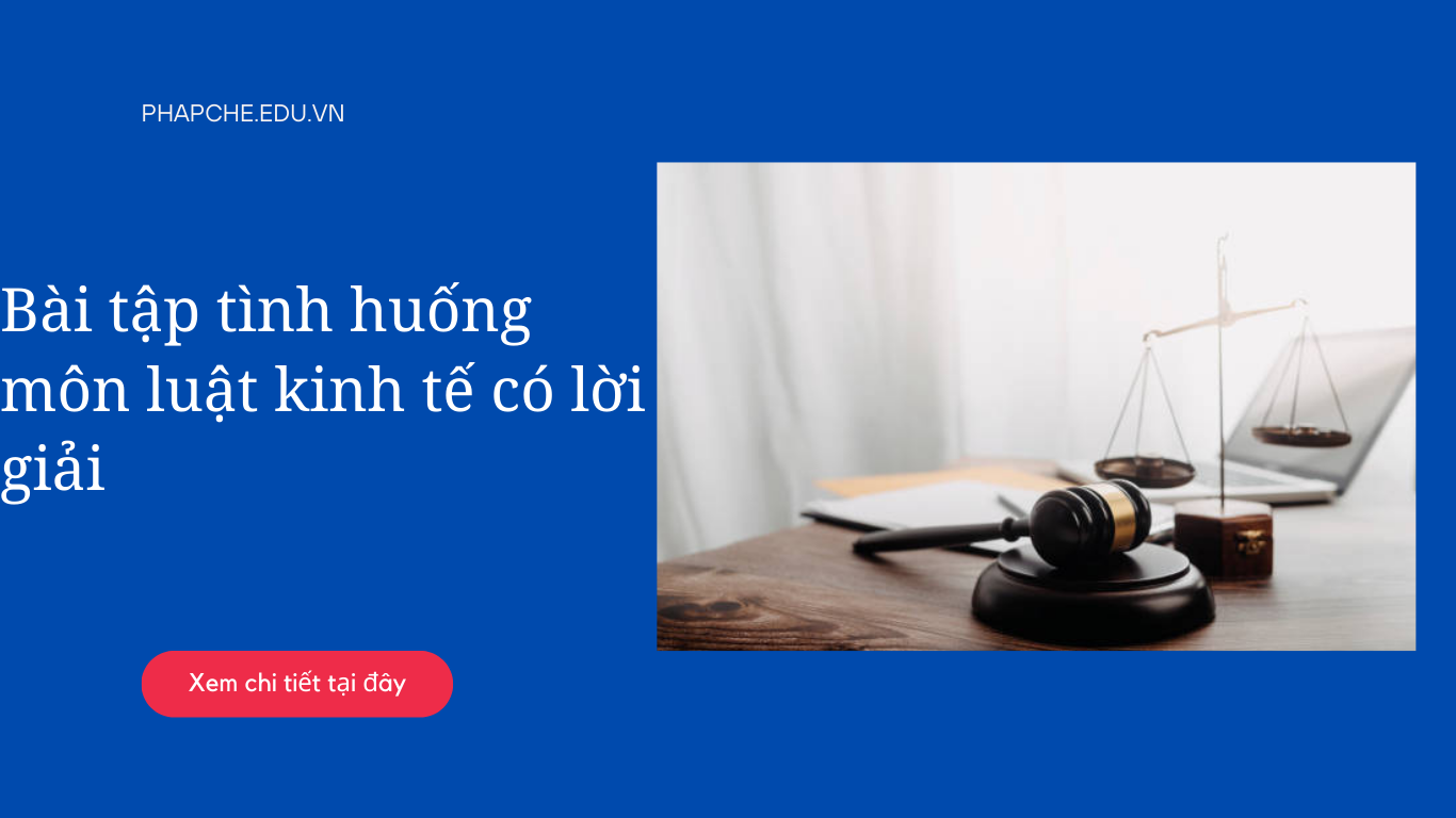 Bài tập tình huống môn luật kinh tế có lời giải