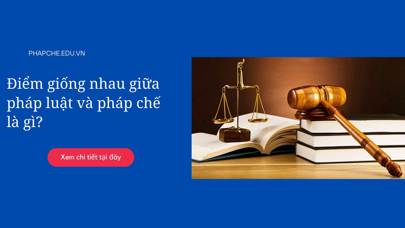 Điểm giống nhau giữa pháp luật và pháp chế là gì?