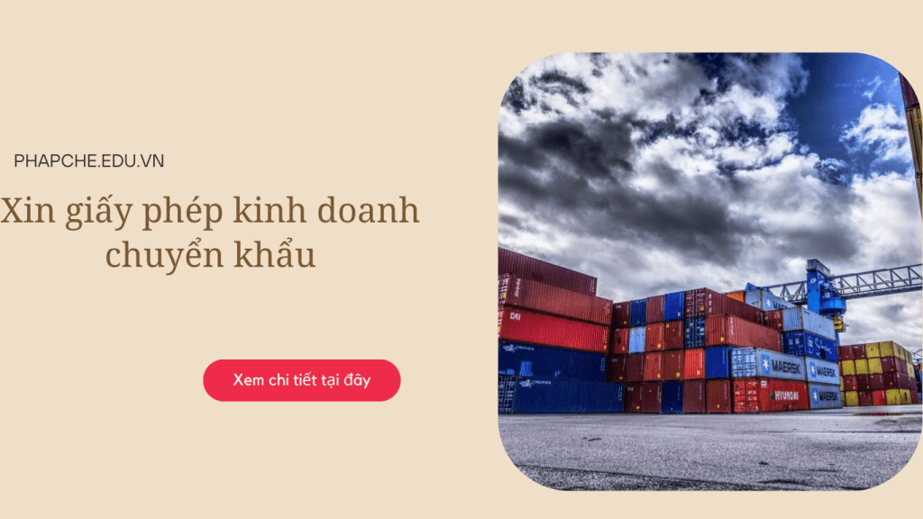 Xin giấy phép kinh doanh chuyển khẩu