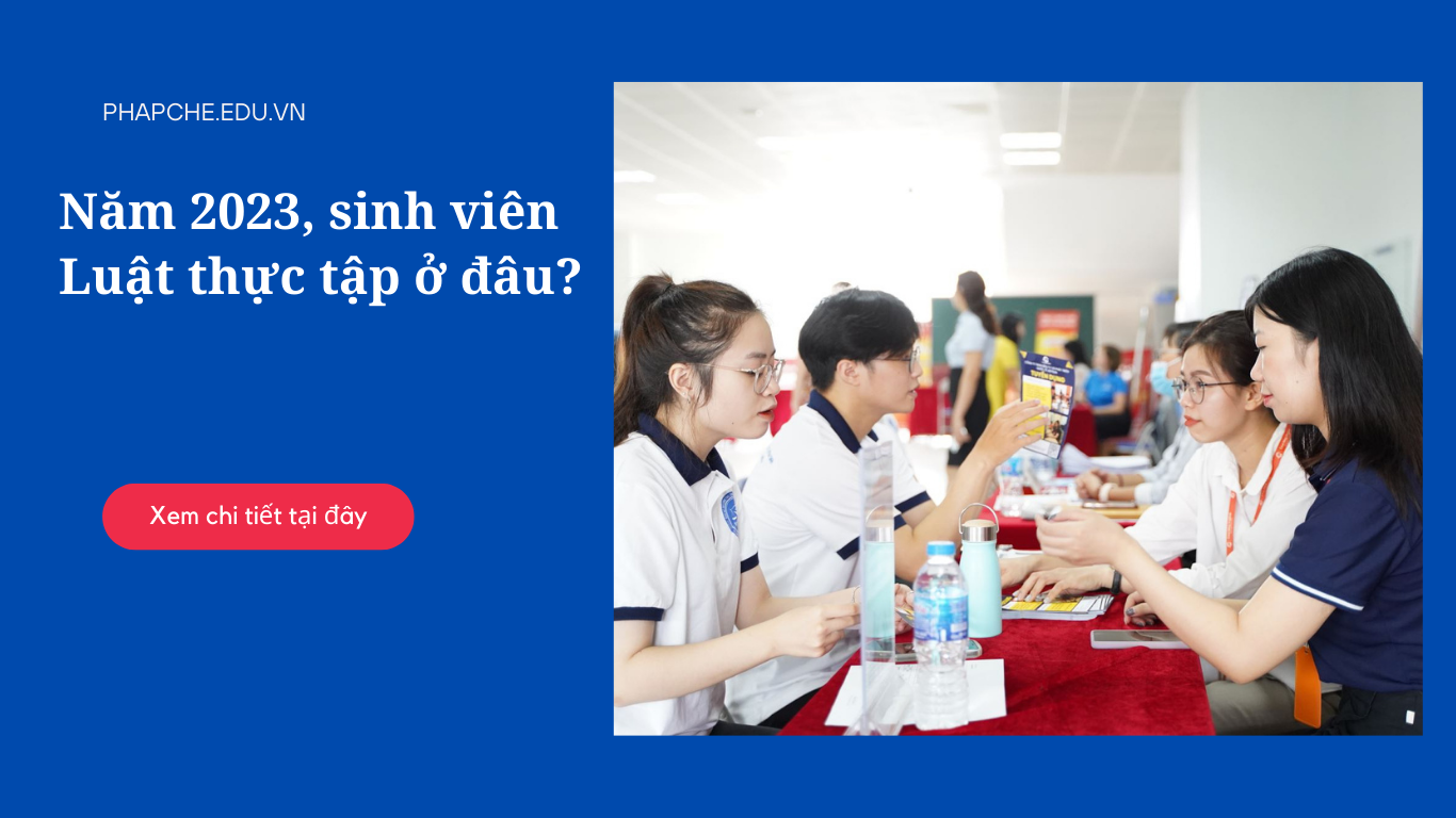 Năm 2023, sinh viên Luật thực tập ở đâu?