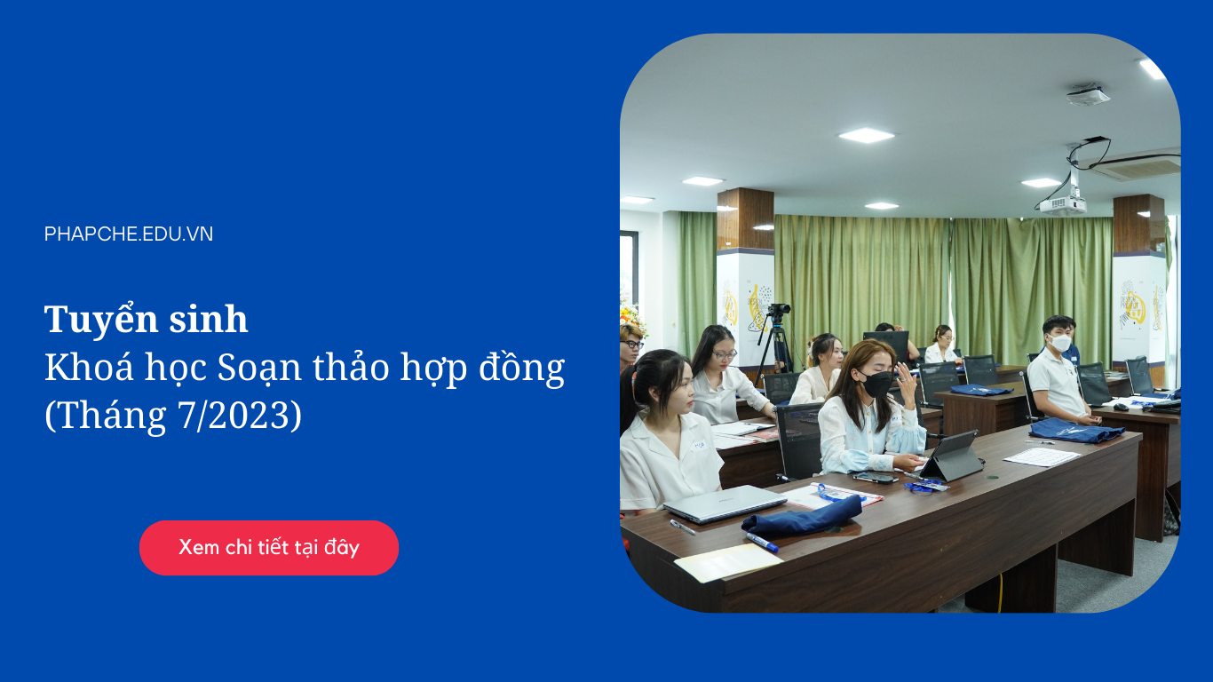 Tuyển sinh khoá học soạn thảo hợp đồng