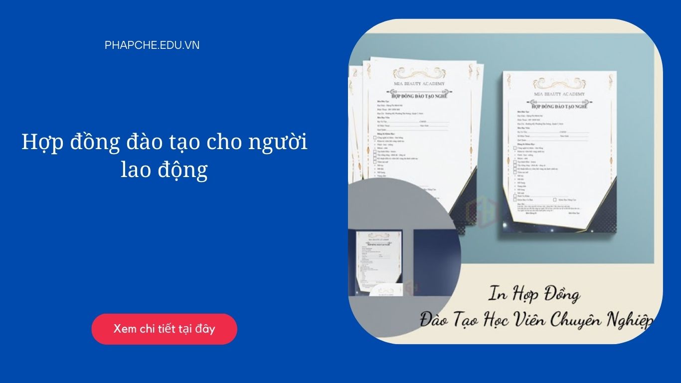 Hợp đồng đào tạo cho người lao động