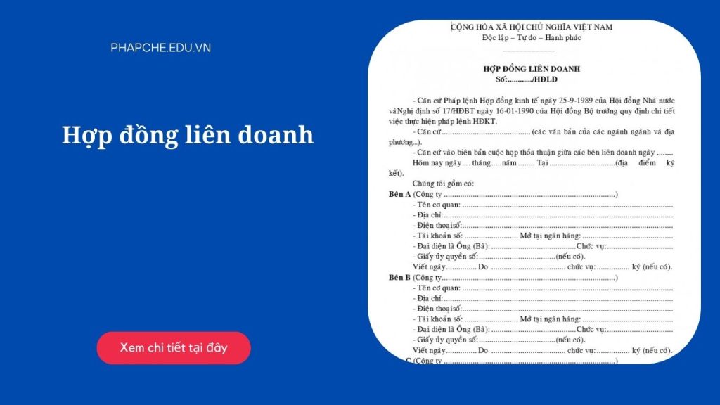 Hợp đồng liên doanh