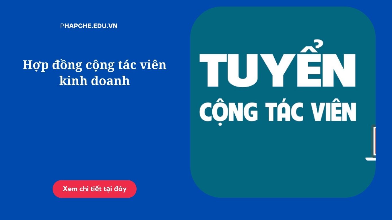 Hợp đồng cộng tác viên kinh doanh