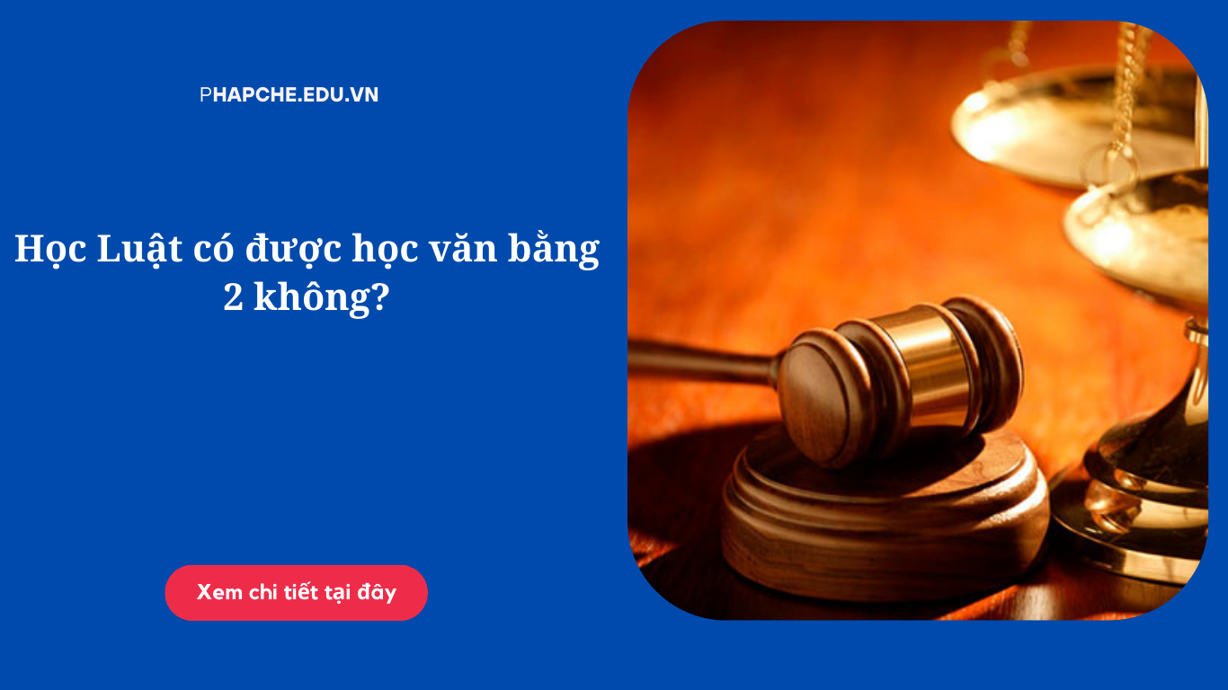 Học Luật có được học văn bằng 2 không?