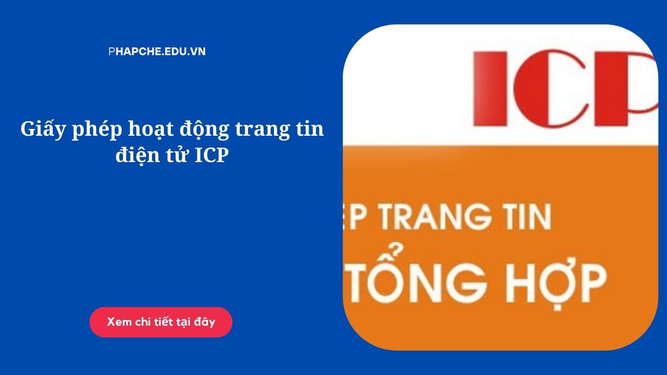 Giấy phép hoạt động trang tin điện tử ICP