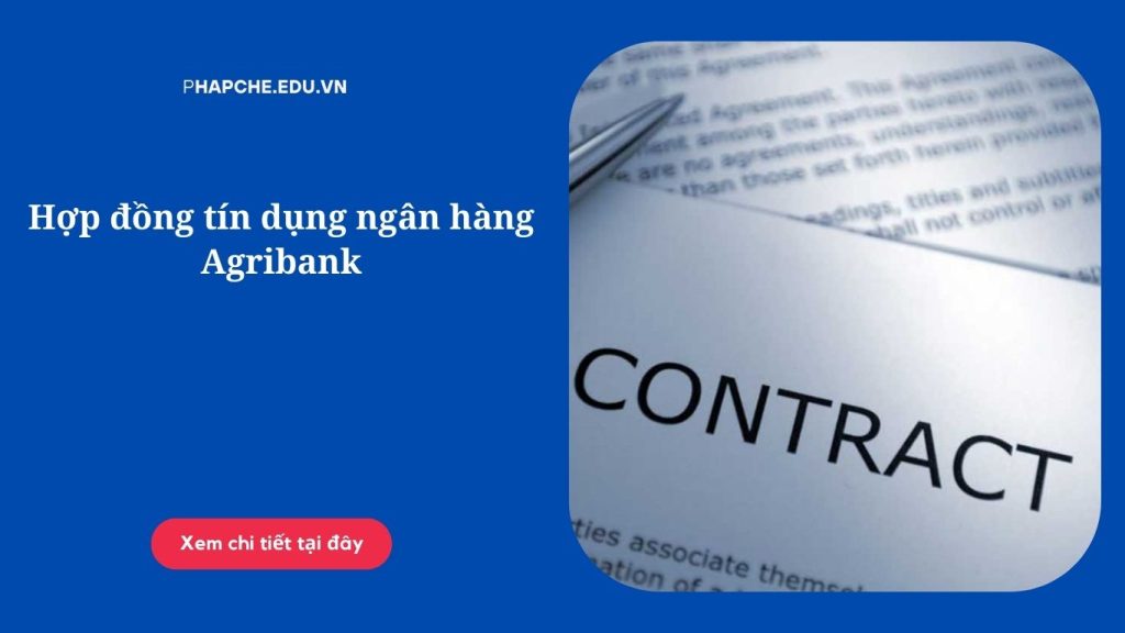 Hợp đồng tín dụng ngân hàng agribank