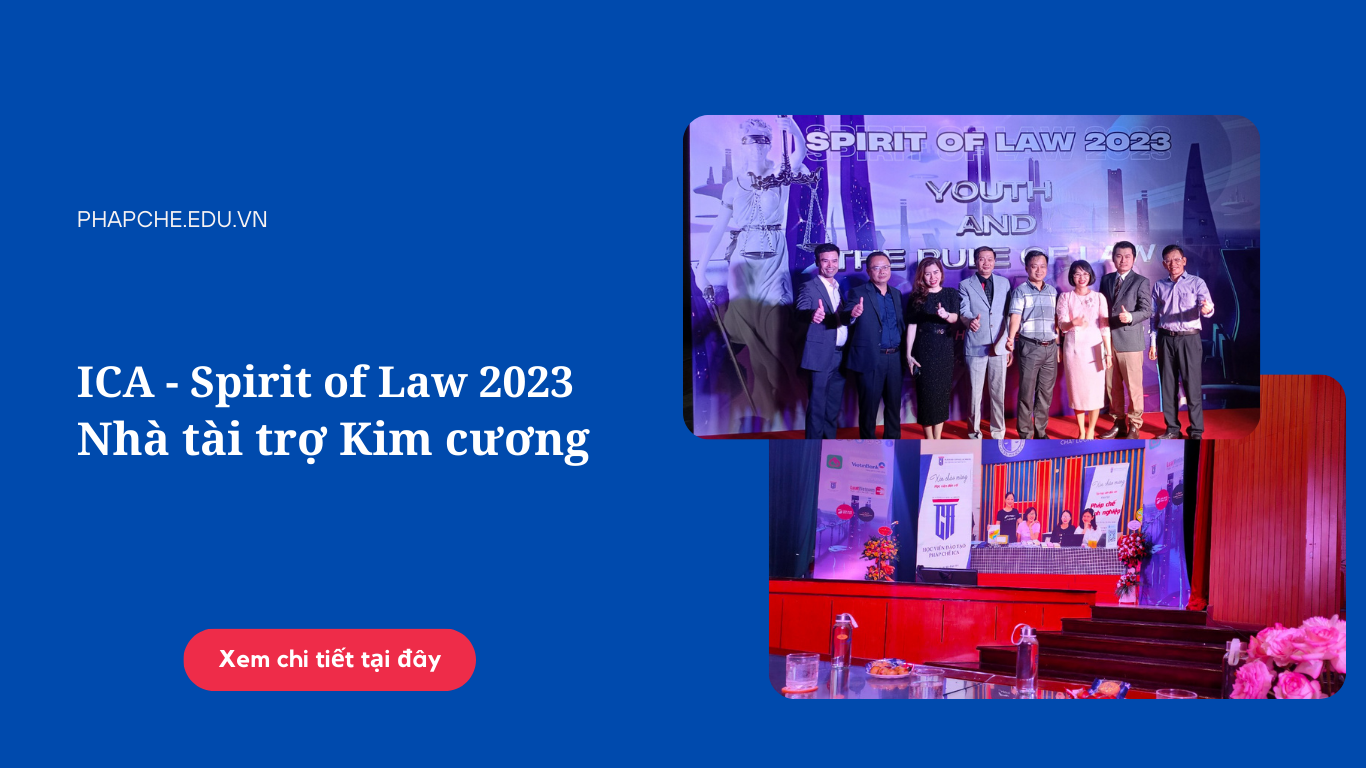 ICA nhà tài trợ kim cương cuộc thi Spirit of Law 2023