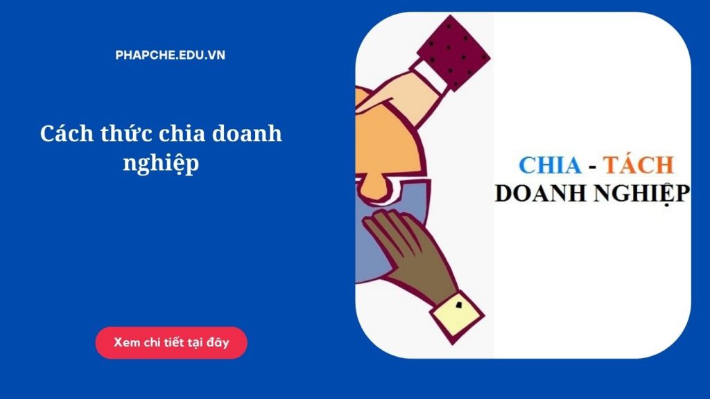 Cách thức chia doanh nghiệp