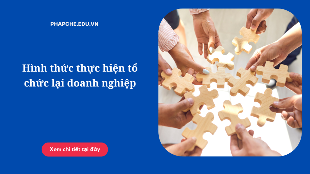 Hình thức thực hiện tổ chức lại doanh nghiệp