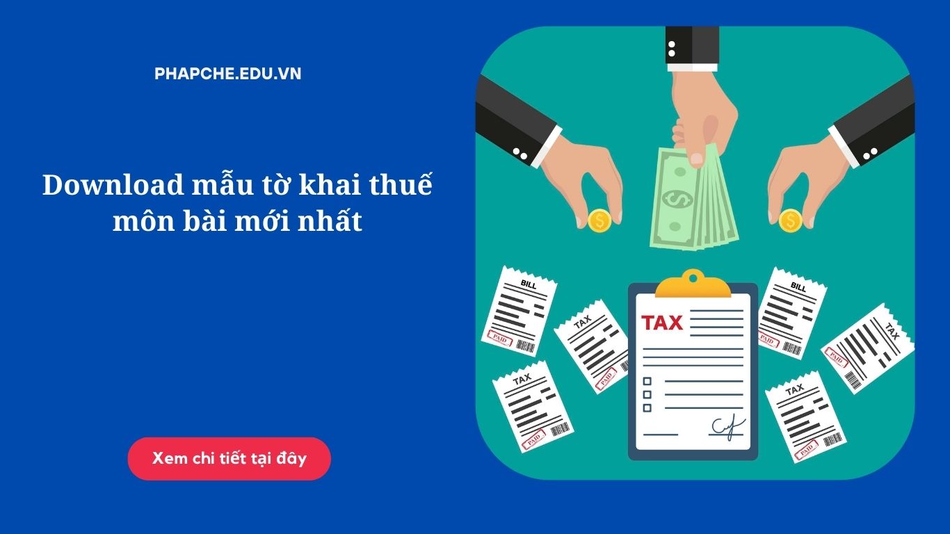 Download mẫu tờ khai thuế môn bài mới nhất