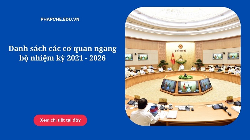 Danh sách các cơ quan ngang bộ nhiệm kỳ 2021 - 2026