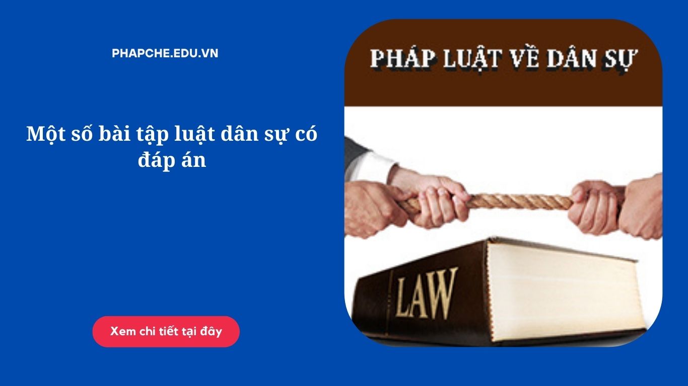 Một số bài tập luật dân sự có đáp án