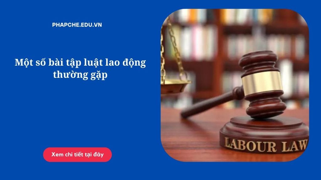 Một số bài tập luật lao động thường gặp