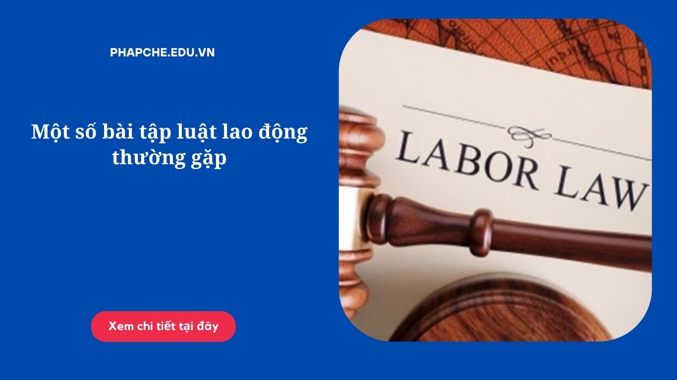 Một số bài tập luật lao động thường gặp