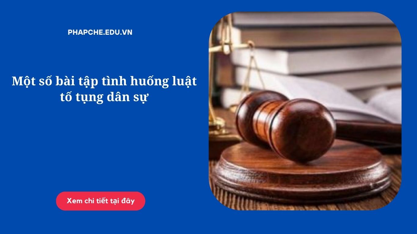 Một số bài tập tình huống luật tố tụng dân sự