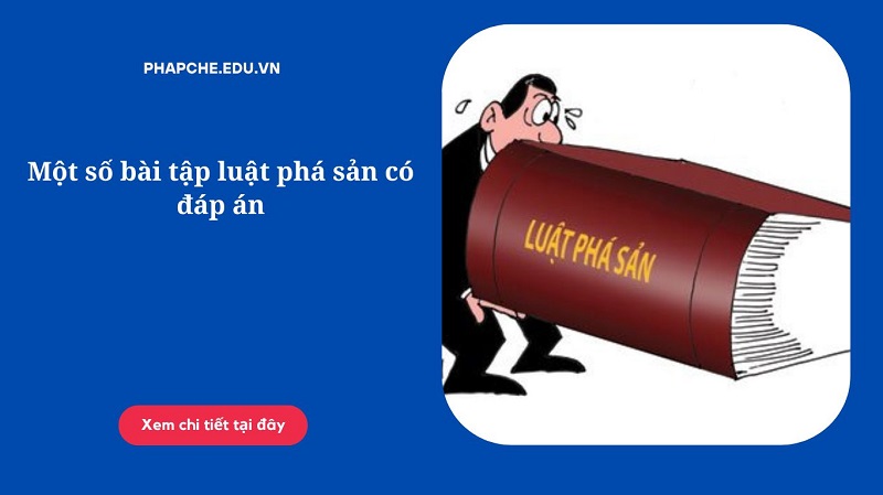 Một số bài tập luật phá sản có đáp án