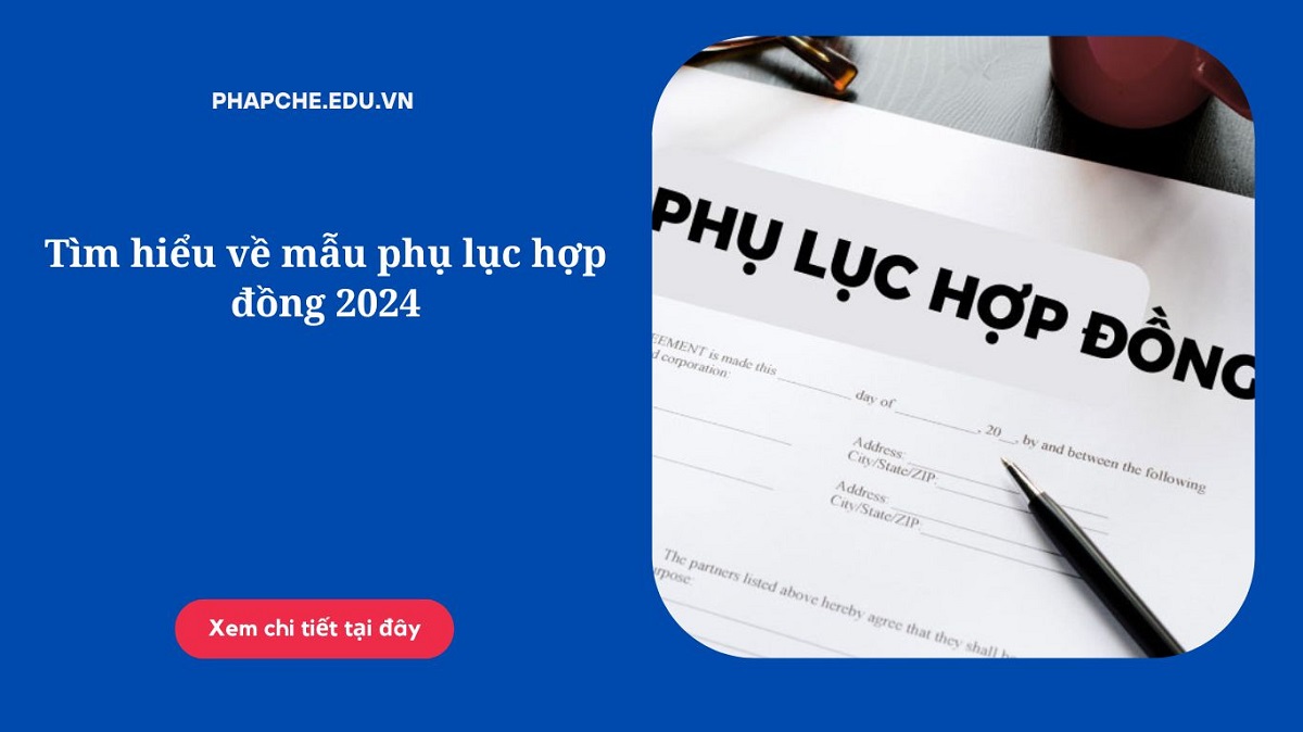 Tìm hiểu về mẫu phụ lục hợp đồng 2024