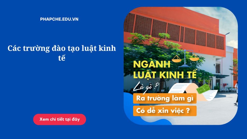 Các trường đào tạo luật kinh tế