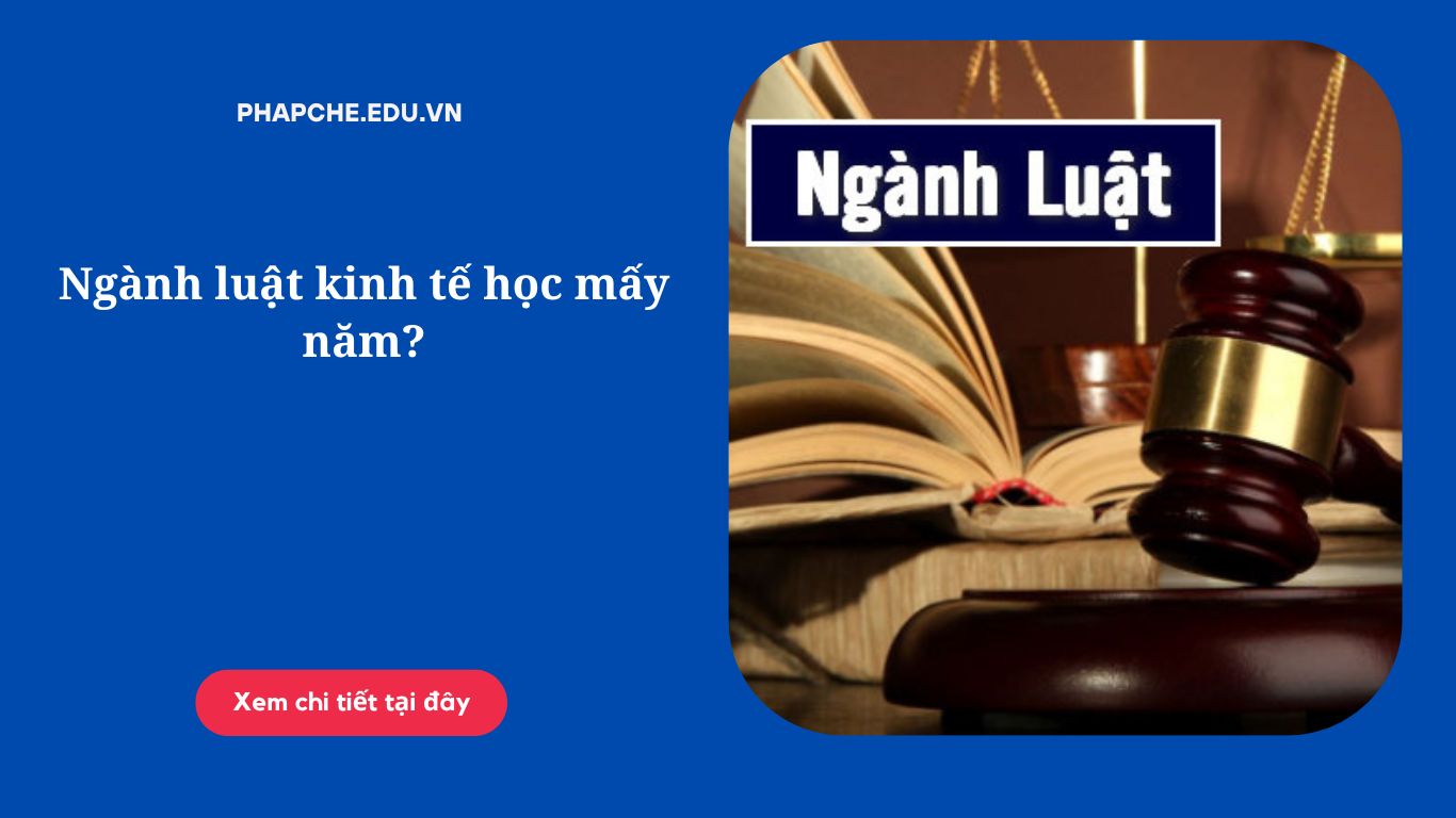 Ngành luật kinh tế học mấy năm?