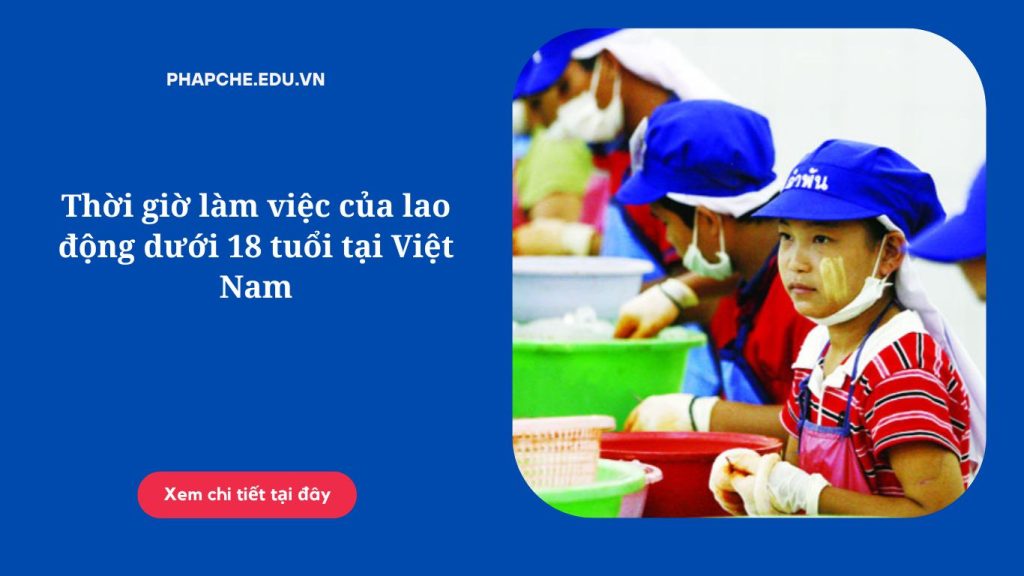 Thời giờ làm việc của lao động dưới 18 tuổi tại Việt Nam