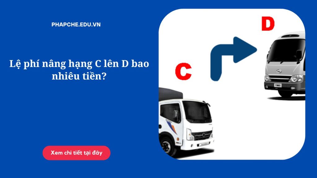 Lệ phí nâng hạng C lên D bao nhiêu tiền? 