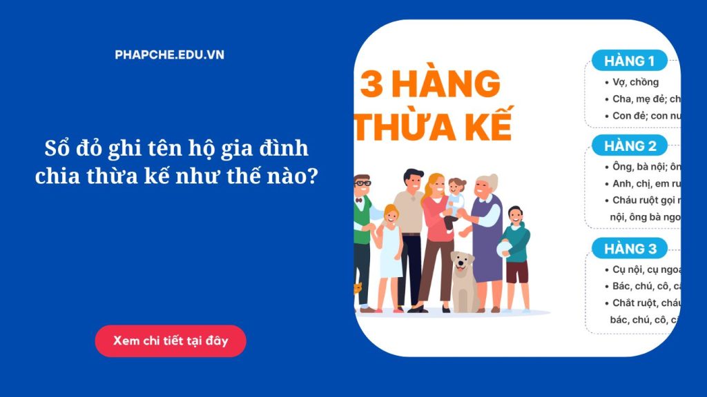 Sổ đỏ ghi tên hộ gia đình chia thừa kế như thế nào?