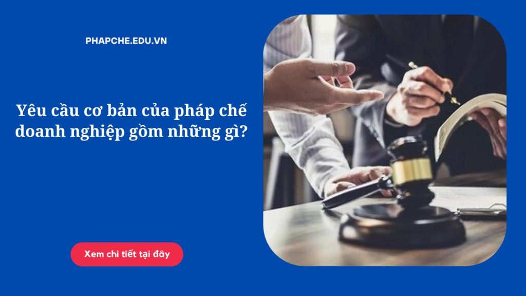 Yêu cầu cơ bản của pháp chế doanh nghiệp gồm những gì?