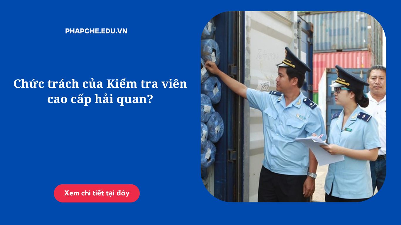 Chức trách của Kiểm tra viên cao cấp hải quan?