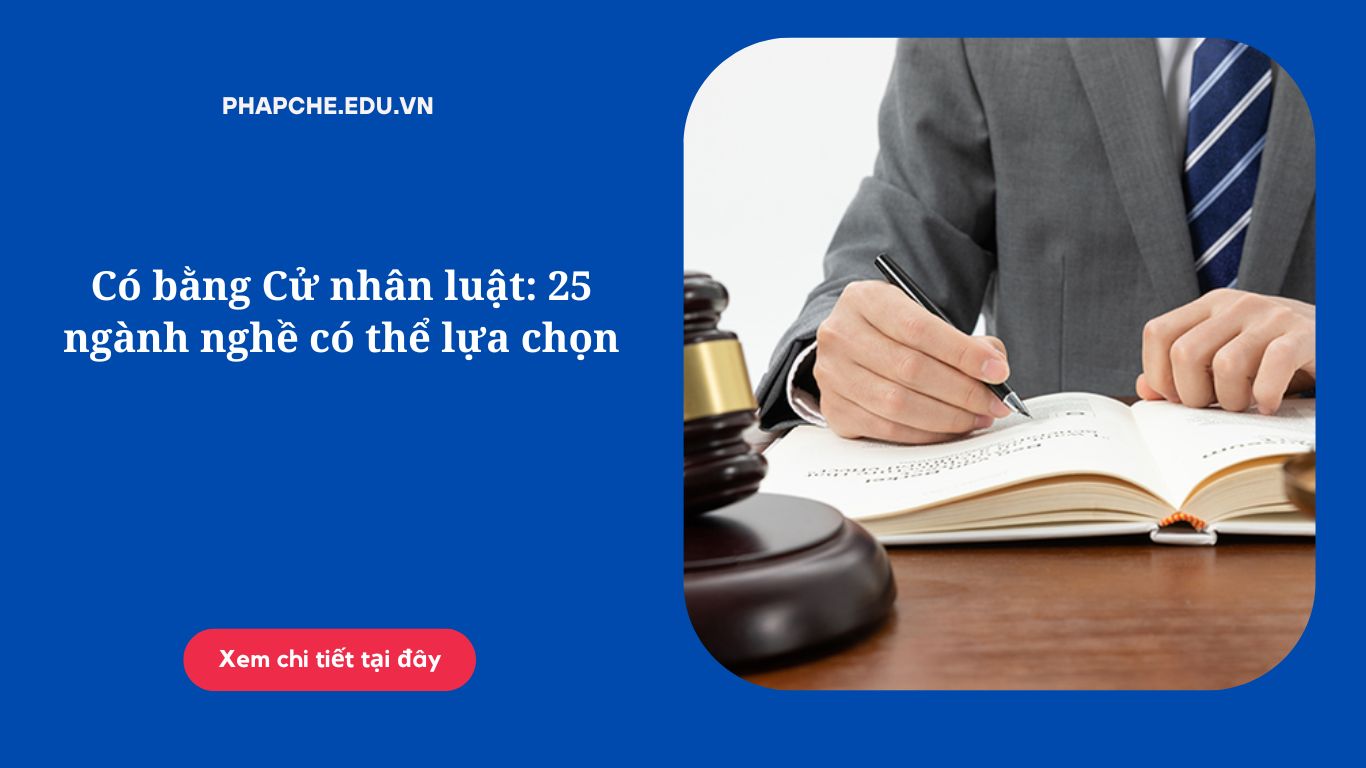 Có bằng Cử nhân luật: 25 ngành nghề có thể xem xét lựa chọn