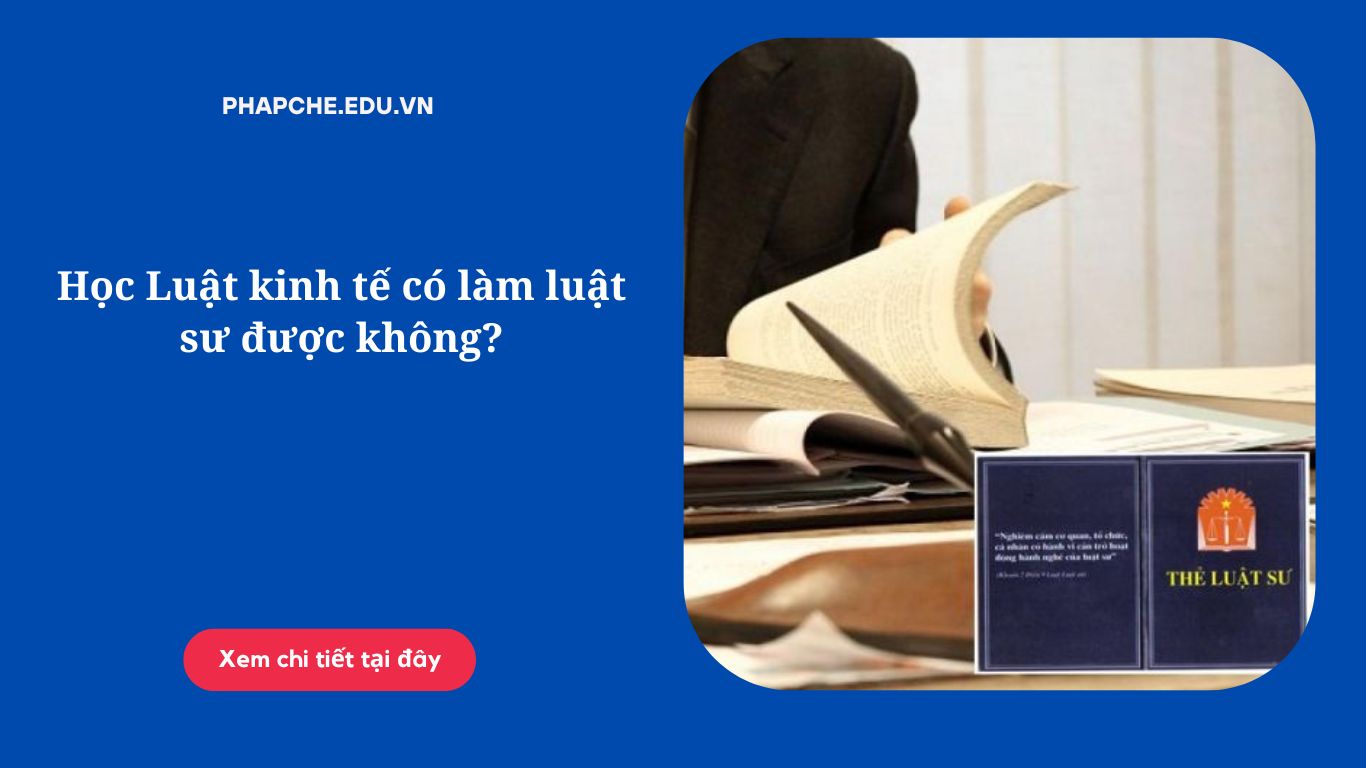 Học Luật kinh tế có làm luật sư được không?