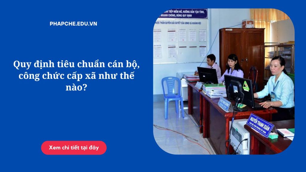 Quy định tiêu chuẩn cán bộ, công chức cấp xã như thế nào?