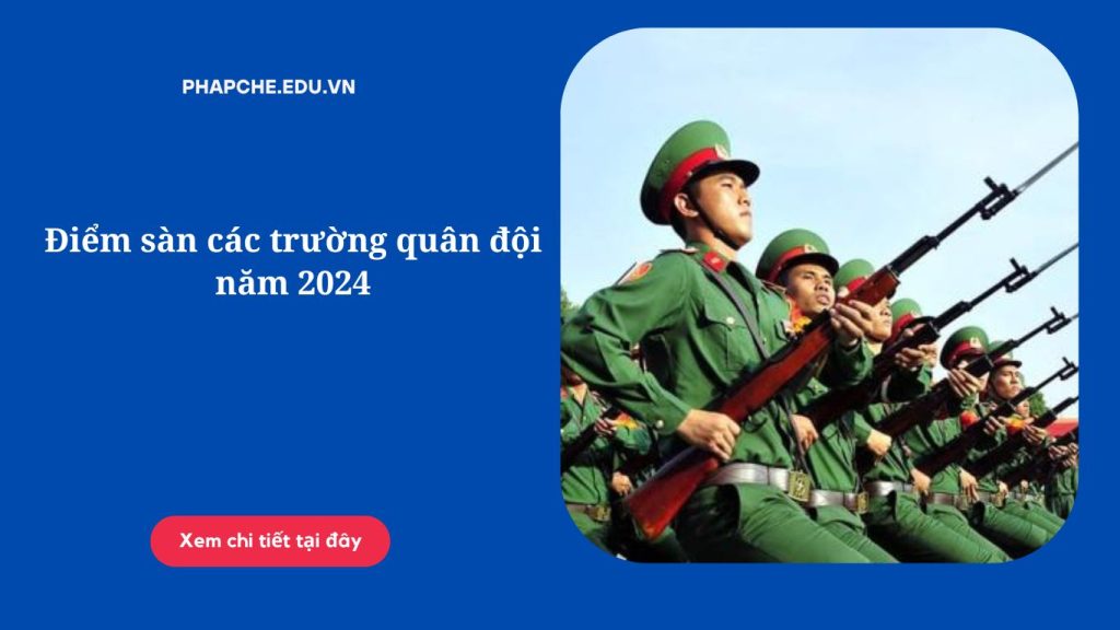 Điểm sàn các trường quân đội năm 2024