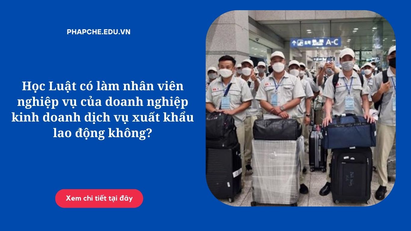 Học Luật có làm nhân viên nghiệp vụ của doanh nghiệp kinh doanh dịch vụ xuất khẩu lao động không