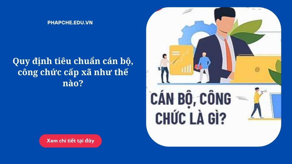 Quy định tiêu chuẩn cán bộ, công chức cấp xã như thế nào?