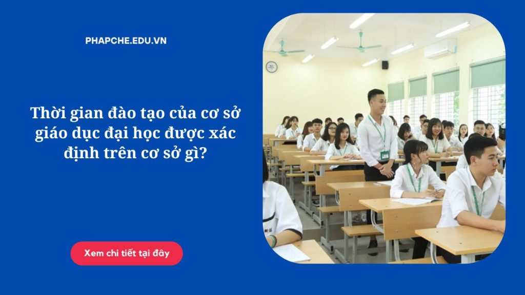 Thời gian đào tạo của cơ sở giáo dục đại học được xác định trên cơ sở gì?