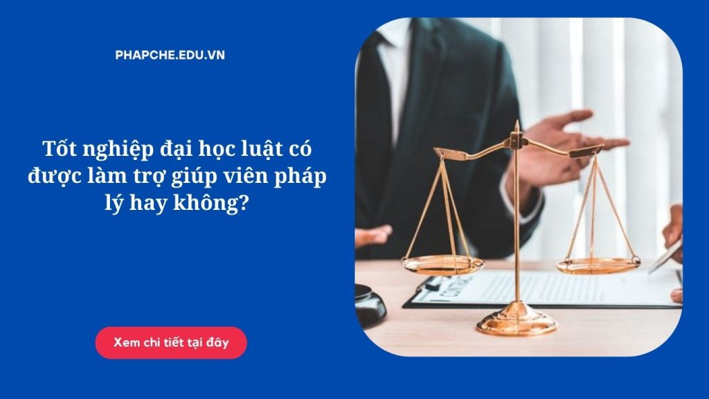 Tốt nghiệp đại học luật có được làm trợ giúp viên pháp lý hay không?