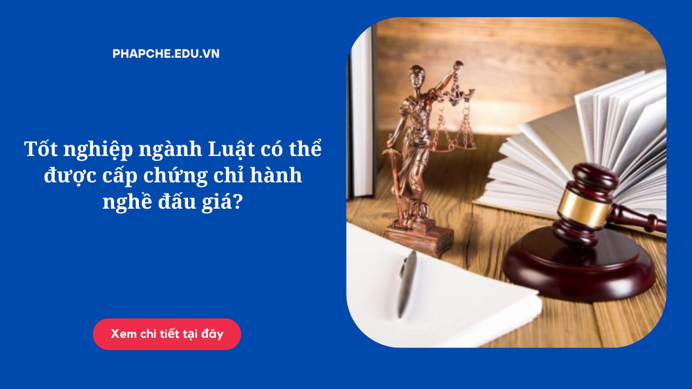 Tốt nghiệp ngành Luật có thể được cấp chứng chỉ hành nghề đấu giá?