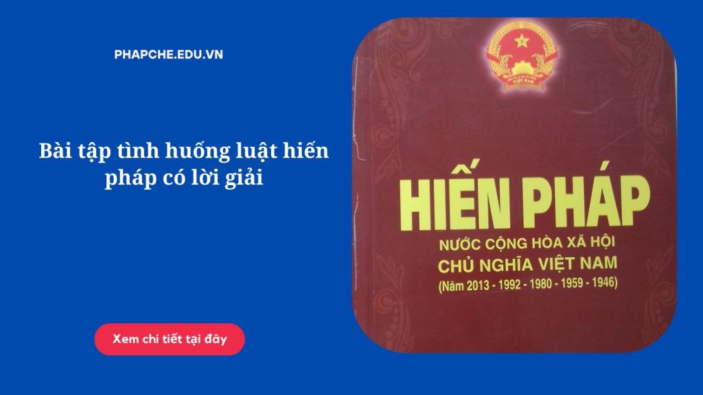 Bài tập tình huống luật hiến pháp có lời giải