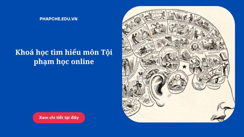 Khoá học tìm hiểu môn Tội phạm học online