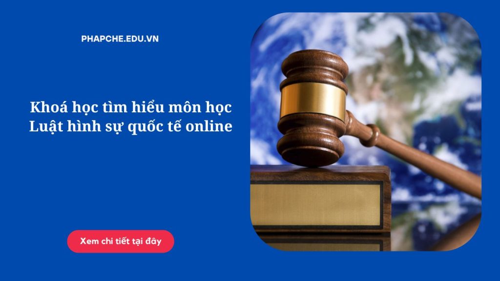 Khoá học tìm hiểu môn học Luật hình sự quốc tế online