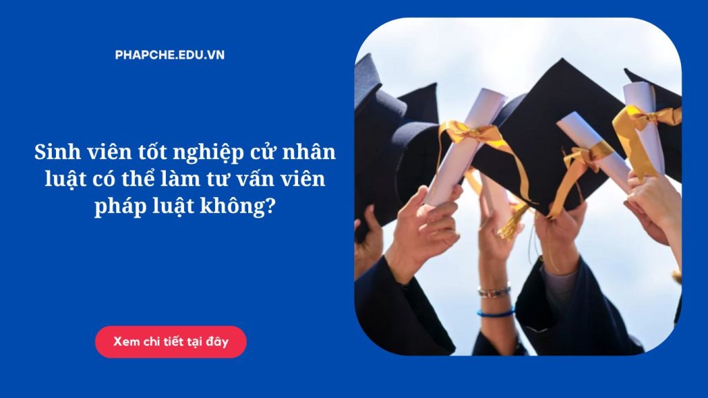 Sinh viên tốt nghiệp cử nhân luật có thể làm tư vấn viên pháp luật không?