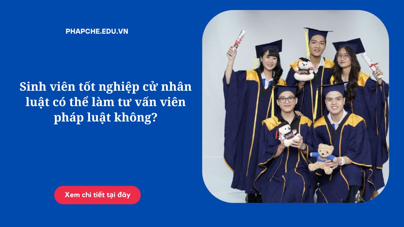 Sinh viên tốt nghiệp cử nhân luật có thể làm tư vấn viên pháp luật không?