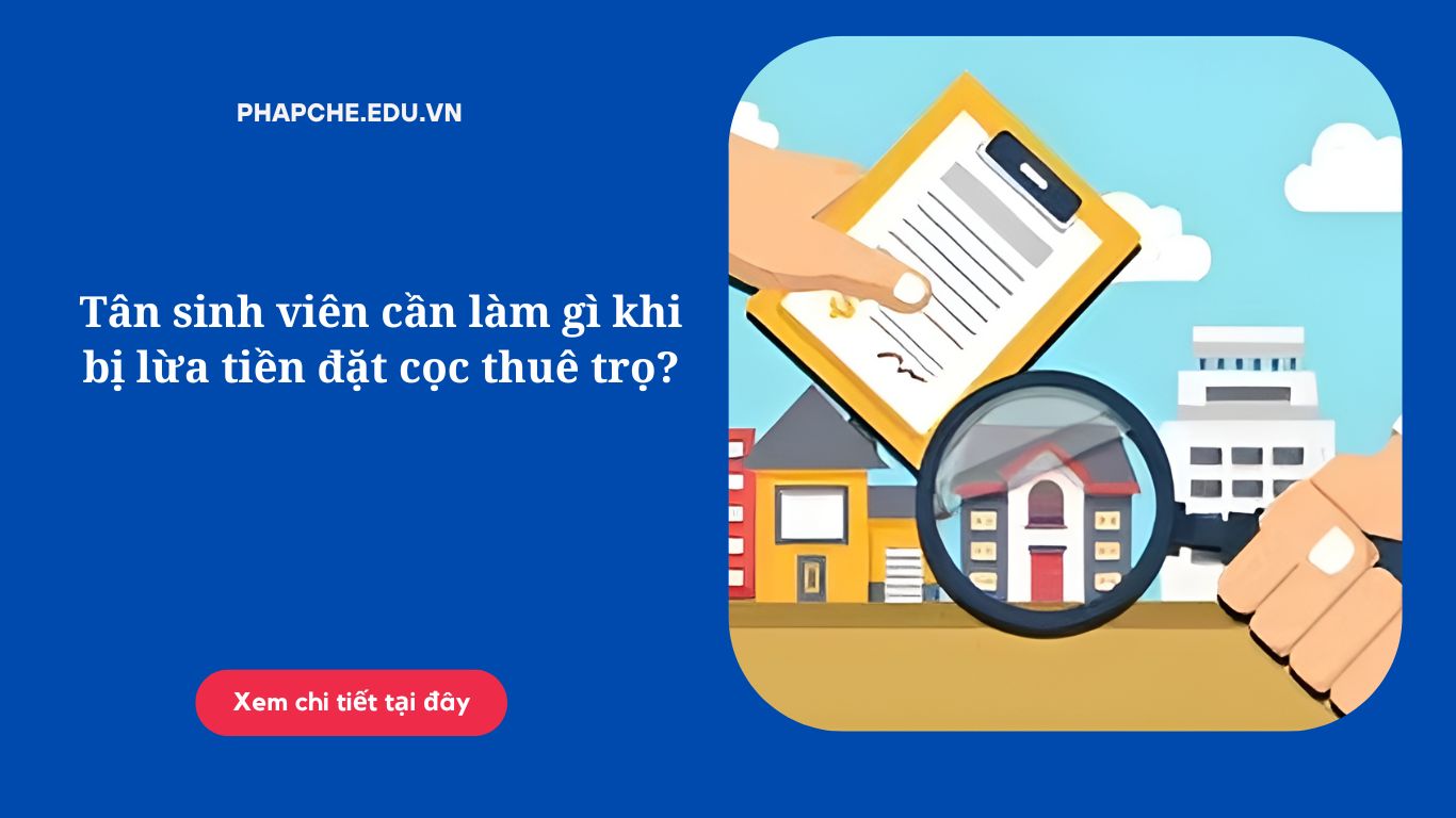 Tân sinh viên cần làm gì khi bị lừa tiền đặt cọc thuê trọ?