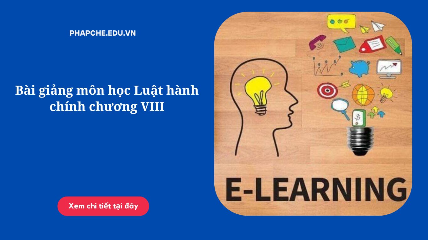 Bài giảng môn học Luật hành chính chương VIII