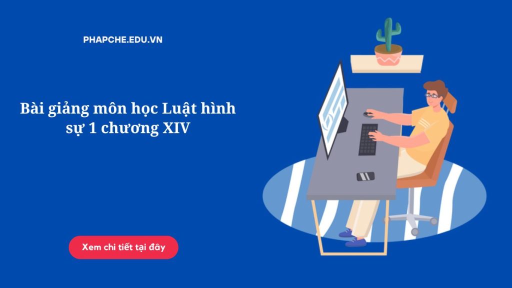 Bài giảng môn học Luật hình sự 1 chương XIV