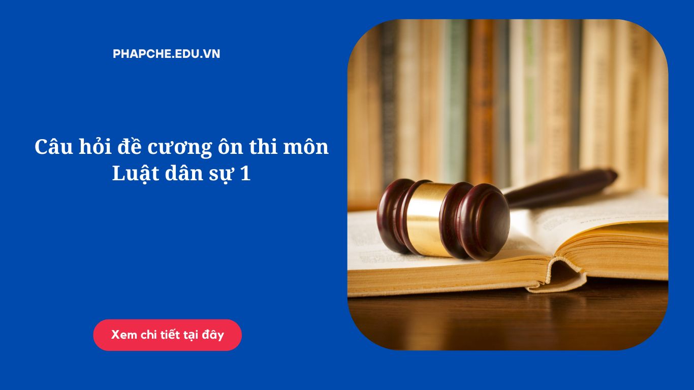 Câu hỏi đề cương ôn thi môn Luật dân sự 1