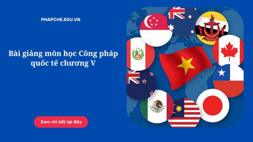 Bài giảng môn học Công pháp quốc tế chương V